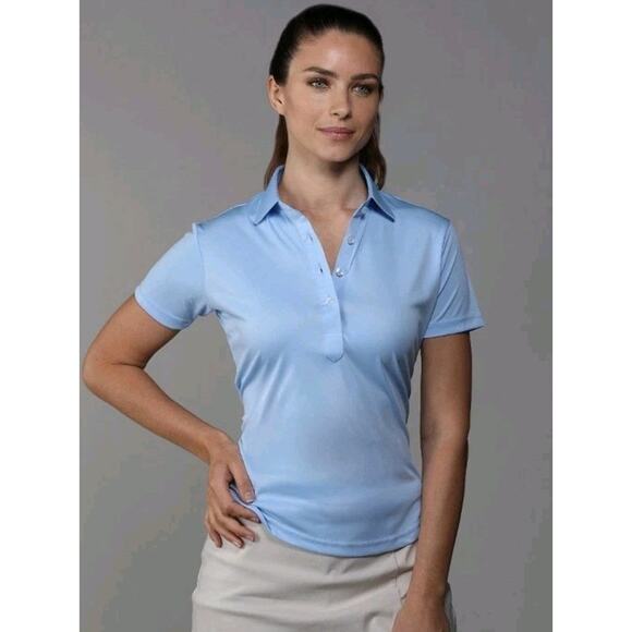 J.McLaughlin Women’s Court Top Blue Size Small Preppy Tennis Style EUC - Picture 1 of 9